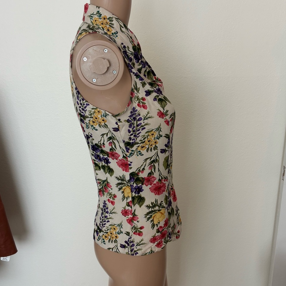 Vintage Contempo Casuals Floral Top - Picture 4 of 10